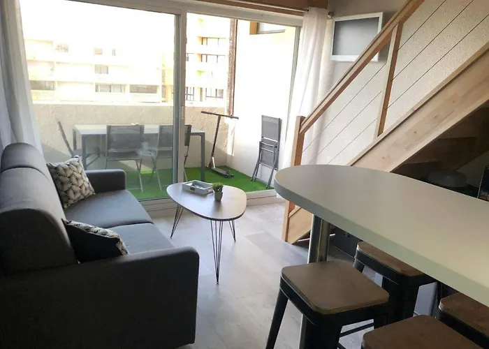 T2 Mezzanine 4 Pers, Vue Mer, Parking, Barcares - Fr-1-81-538 *