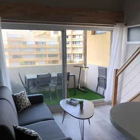 Apartamento T2 Mezzanine 4 Pers, Vue Mer, Parking, Barcares - Fr-1-81-538 Le Barcarès